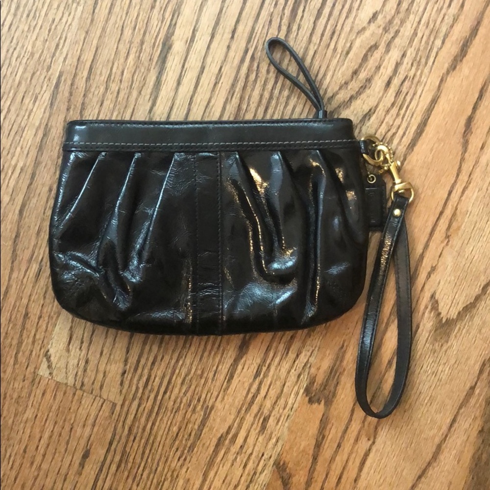 Coach Patent Wristlet